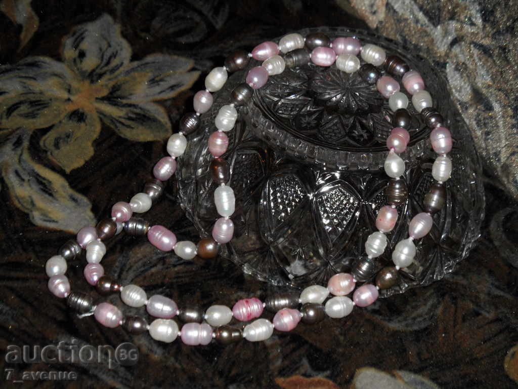 Delivery of NECKLACE / NECKLACE of natural pearls in 3 colors