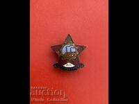 Soc. badge excellence of MP industry enamel on screw