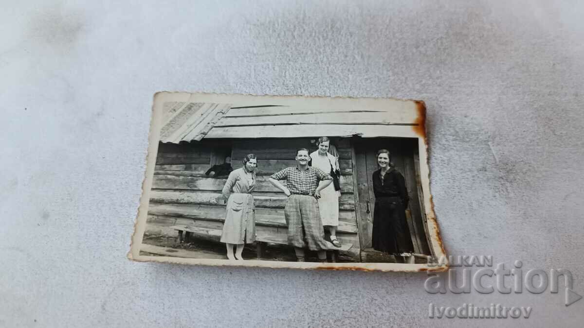 Photo Beglika A man and three women in front of the Chochgov church