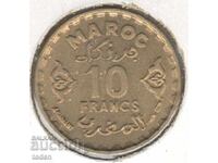 Morocco-10 Francs-1371(1952)-Y# 42-Mohamed V