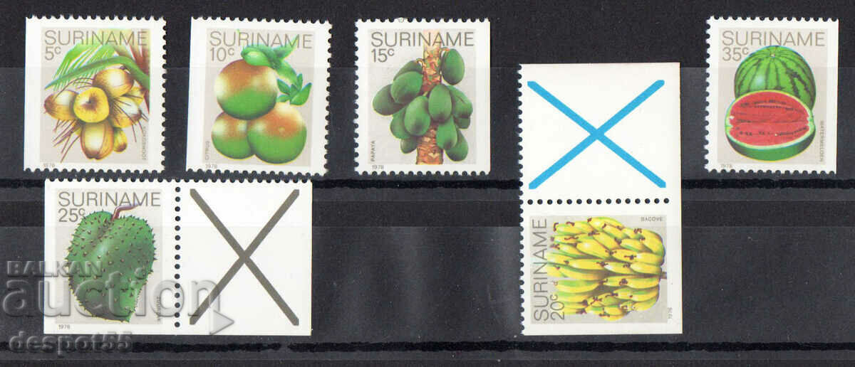 1978. Suriname. Fruits.