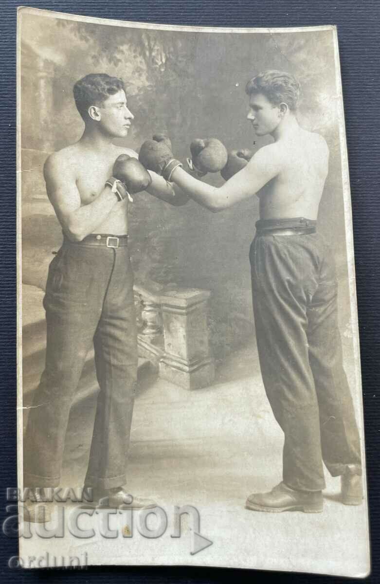 3730 Царство България тренировка бокс боксьори 1926г.