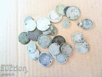 Lot 26 Silver Antique European Coins for Jewelry