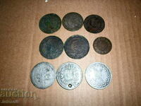 9 monede antice de argint, pentru colecția Turcia/Grecia/Italia