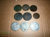 9 monede antice de argint, pentru colecția Turcia/Grecia/Italia