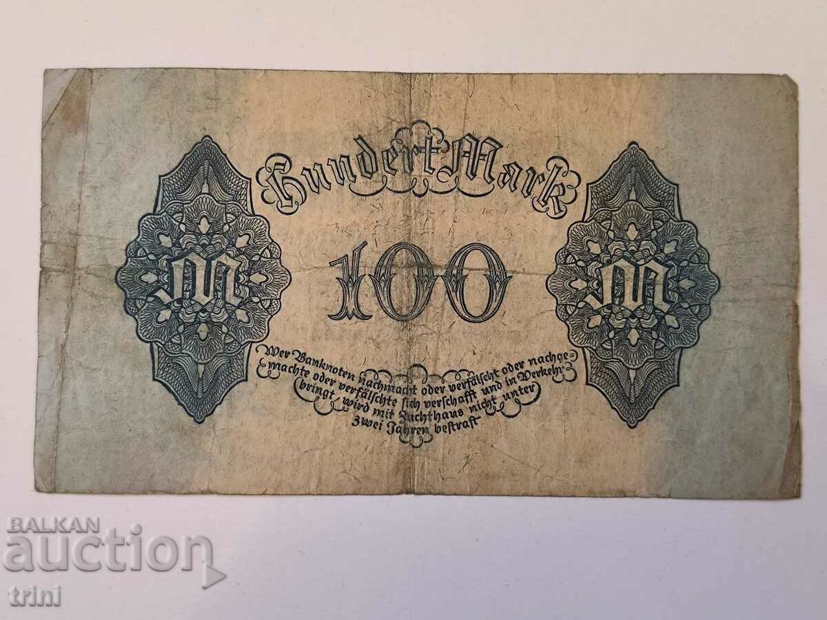 Germany 100 marks 1922 year d28 with price 15.00 BGN | € 7.67 Germany 100 marks 1922 year d28 with price 15.00 BGN | € 7.67