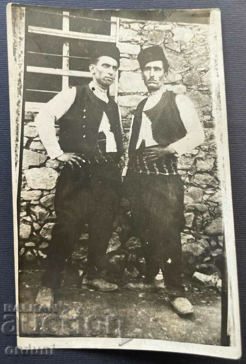 3749 Kingdom of Bulgaria two men in costumes 1920s