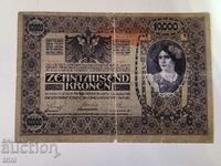 10000 coroane 1918 anul Austria timbru Deutschostereich d30