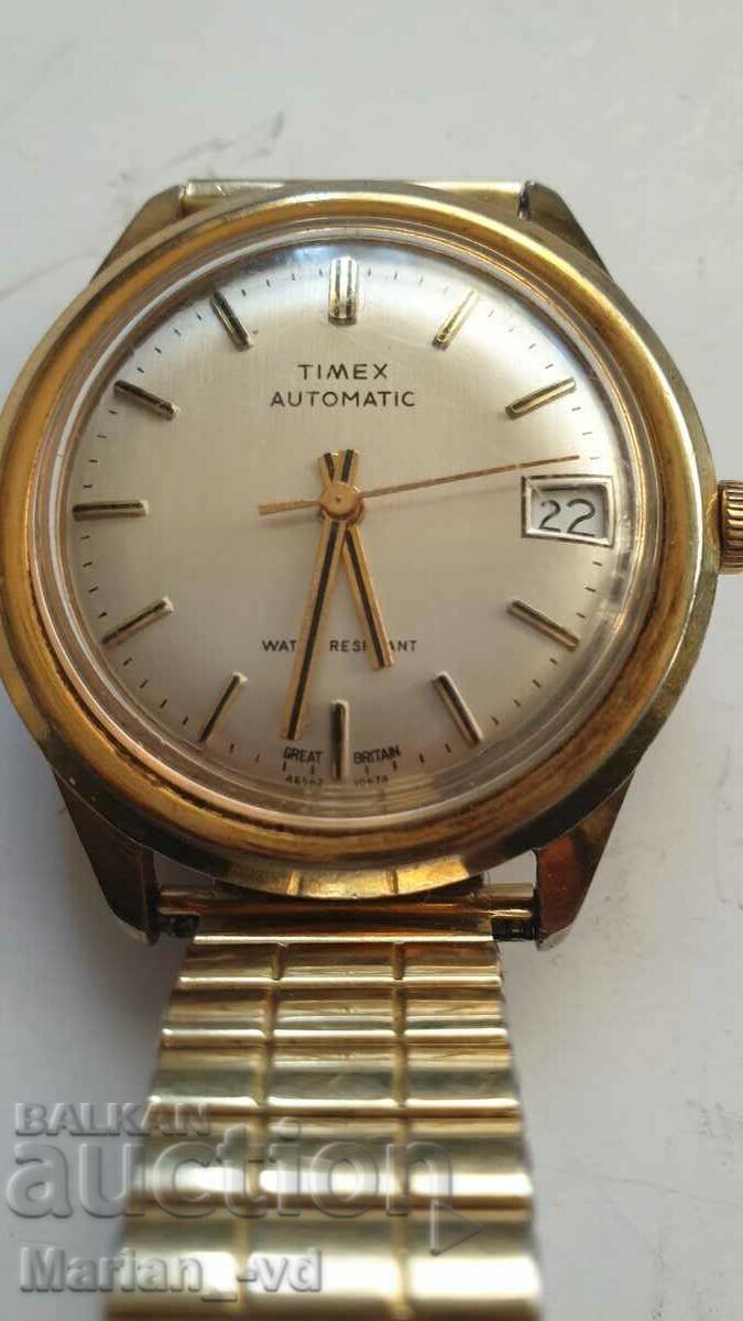 Men's gold-plated Timex automatic watch - 6 Men's gold-plated Timex automatic watch - 6