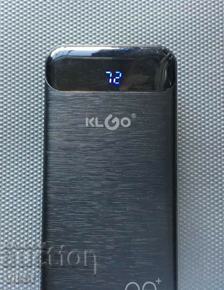 Delivery of KLGO Portable battery 20000mAh premium KP-89, Power bank Delivery of KLGO Portable battery 20000mAh premium KP-89, Power bank