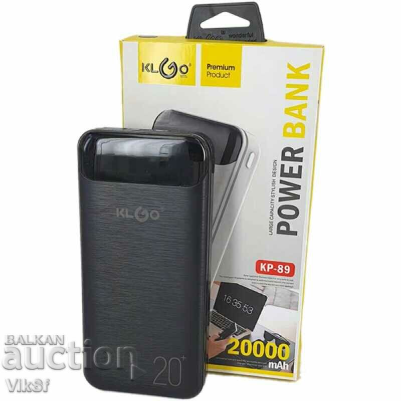 KLGO Portable battery 20000mAh premium KP-89, Power bank - 6 KLGO Portable battery 20000mAh premium KP-89, Power bank - 6