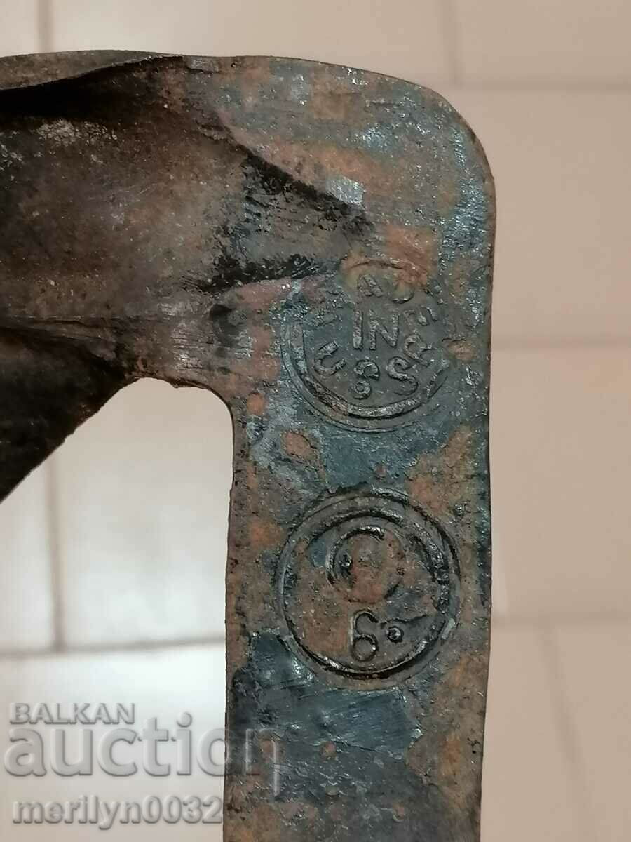 Delivery of Old hand-forged mowing scythe, wrought iron Delivery of Old hand-forged mowing scythe, wrought iron