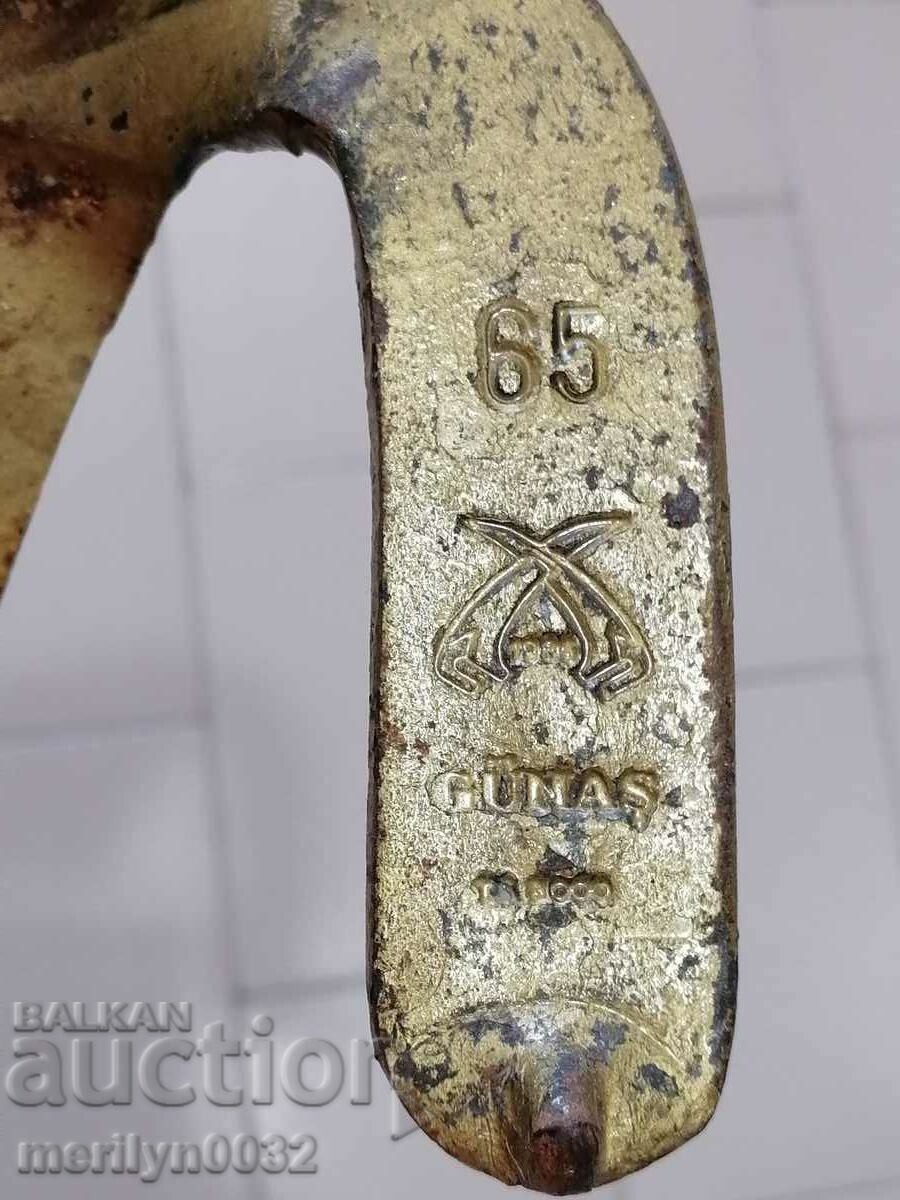 Old hand-forged mowing scythe, wrought iron with price 52.00 BGN | € 26.59 Old hand-forged mowing scythe, wrought iron with price 52.00 BGN | € 26.59