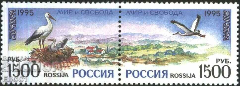 Pure Stamps Europe SEPT Păsări 1995 din Rusia