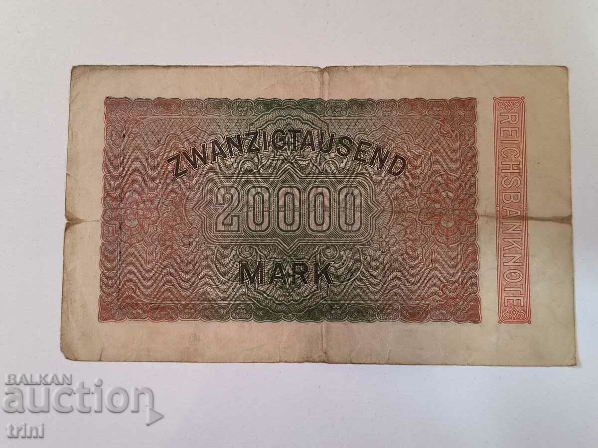 Germany 20000 marks 1923 year d34 with price 6.00 BGN | € 3.07