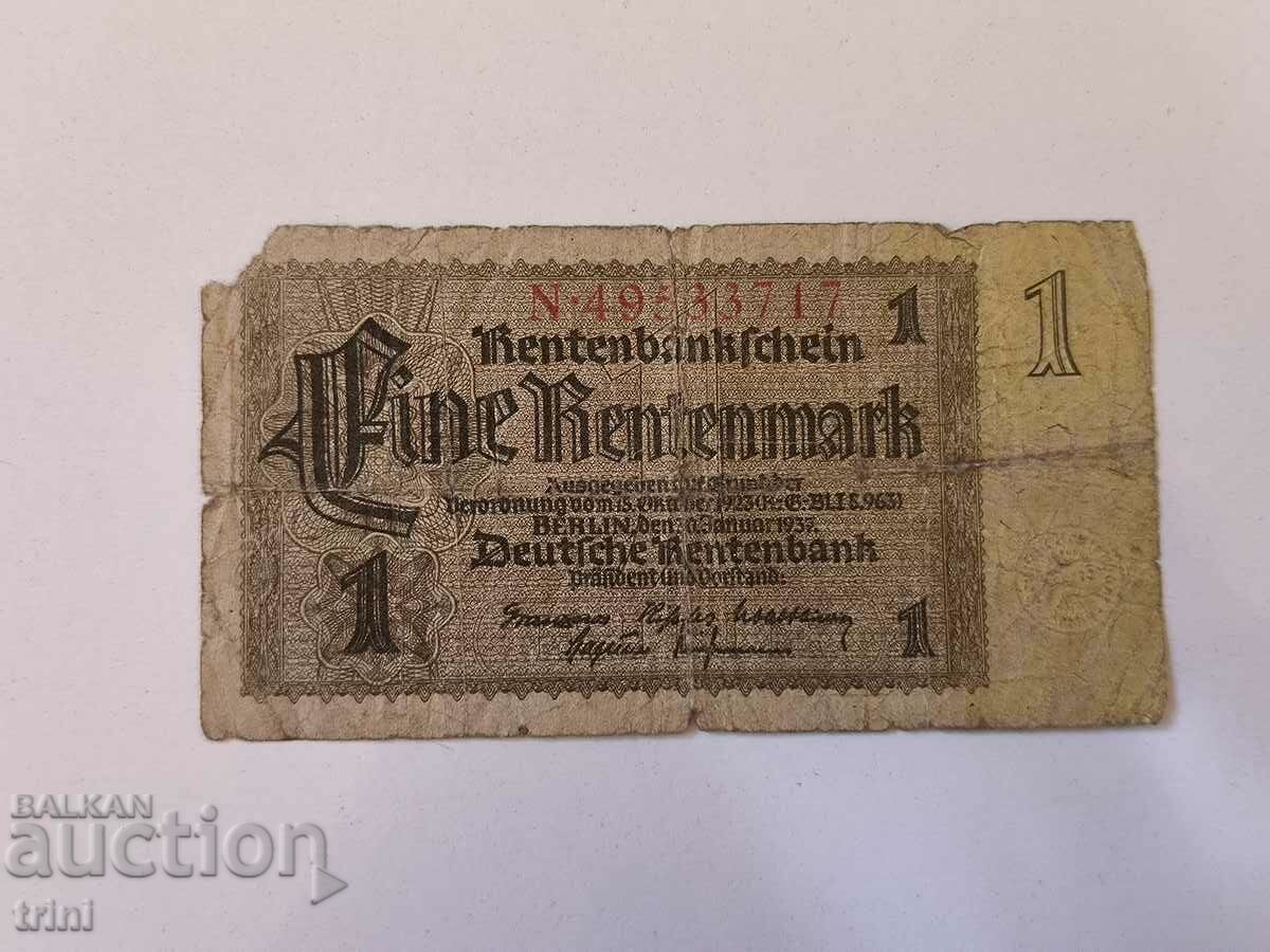 Γερμανία 1 ενοικιαζόμενο γραμματόσημο 1923 έτος δ35
