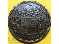 meco 1/2 bayoko 1838 Vatican Rome Gregory XVI 24mm bronze