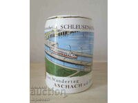 Porcelain beer mug, Danube