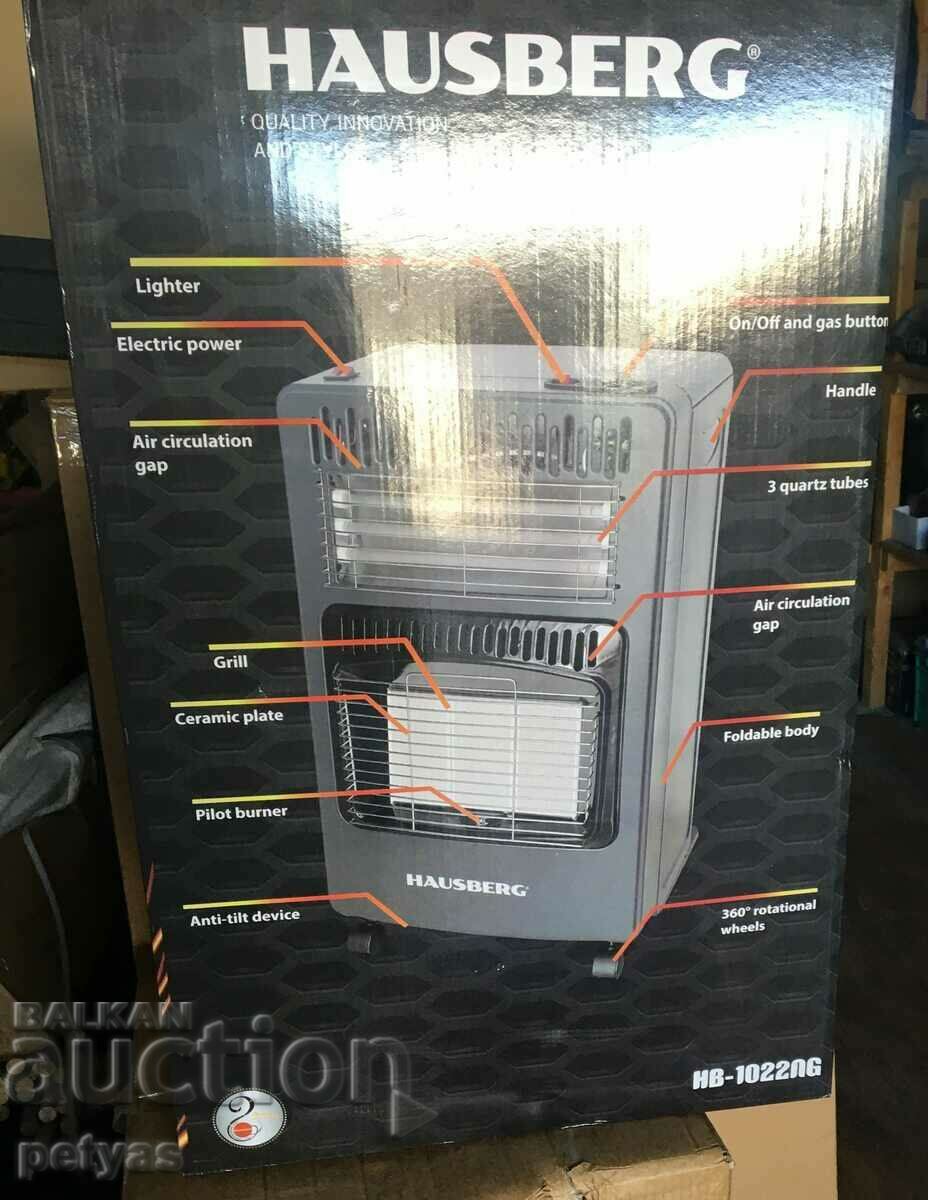 Aragaz Hausberg HB-1022, Gaz si electricitate cu preț 205.50 BGN | € 105.07