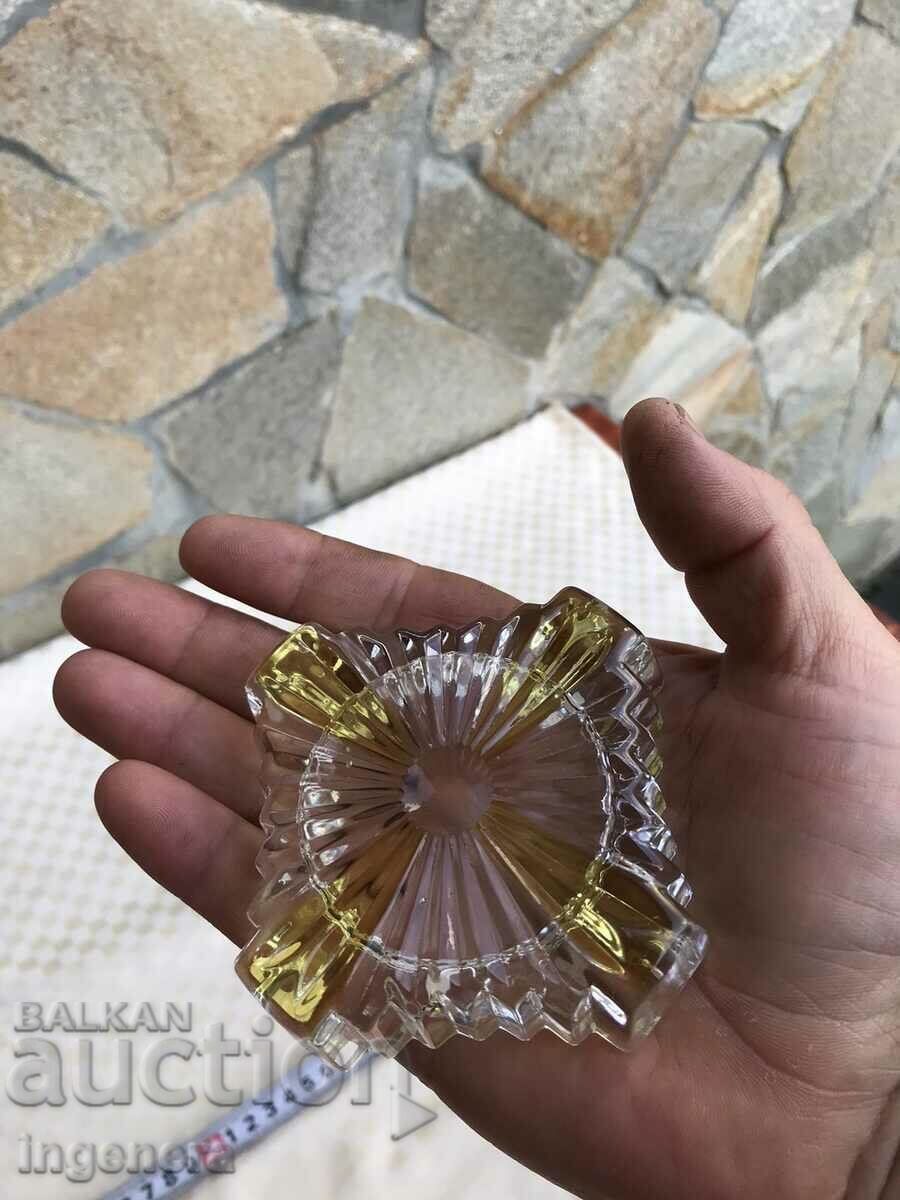 Auction  THICK GLASS ASHTRAY EMBOSSED FROM THE 70'S