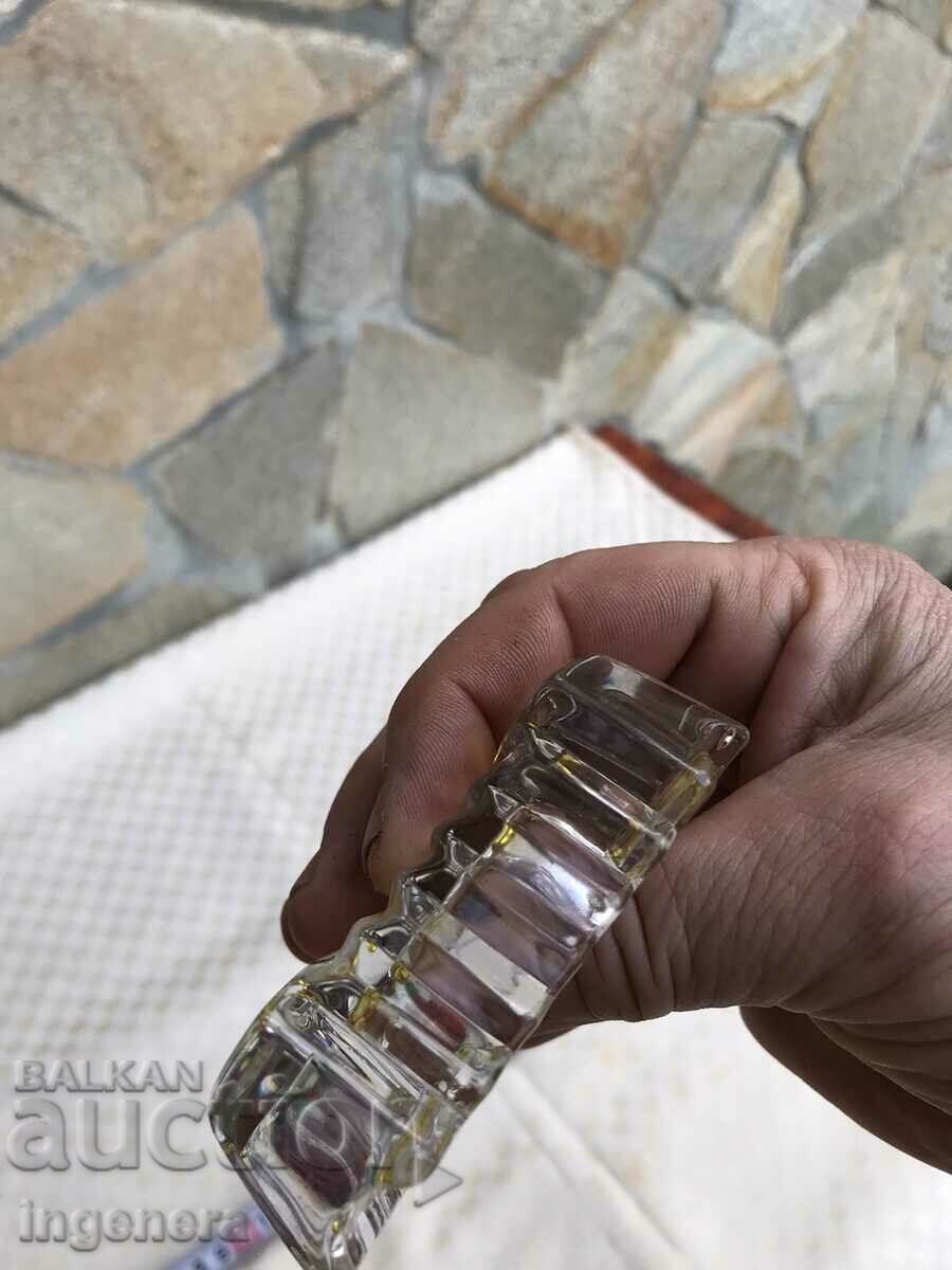 THICK GLASS ASHTRAY EMBOSSED FROM THE 70'S - 7