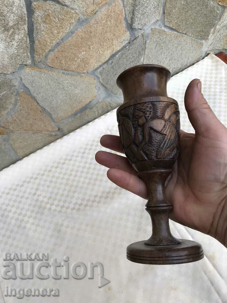 GLASS WOOD CARVING ART BEAUTY WOOD - 6 GLASS WOOD CARVING ART BEAUTY WOOD - 6