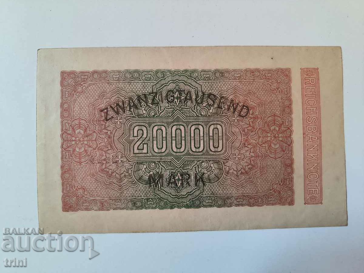 Germany 20000 marks 1923 year d42 with price 10.00 BGN | € 5.11 Germany 20000 marks 1923 year d42 with price 10.00 BGN | € 5.11