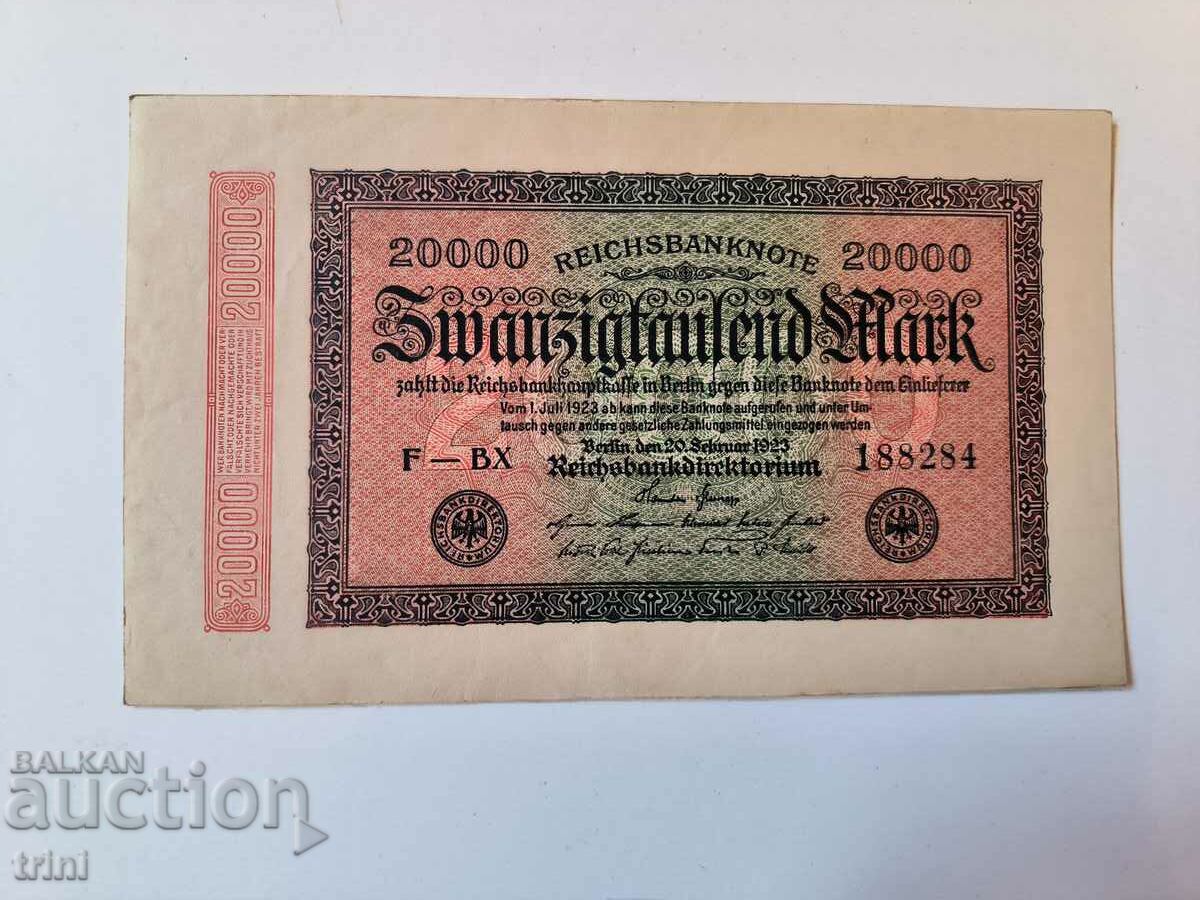 Германия 20000 марки 1923 година г42