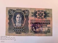 20 kroner 1913 year Austria stamp d45