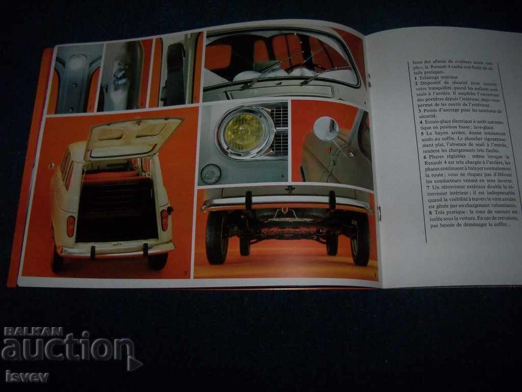 Two old advertising brochures for Renault 4 and Renault 6 - 5 Two old advertising brochures for Renault 4 and Renault 6 - 5