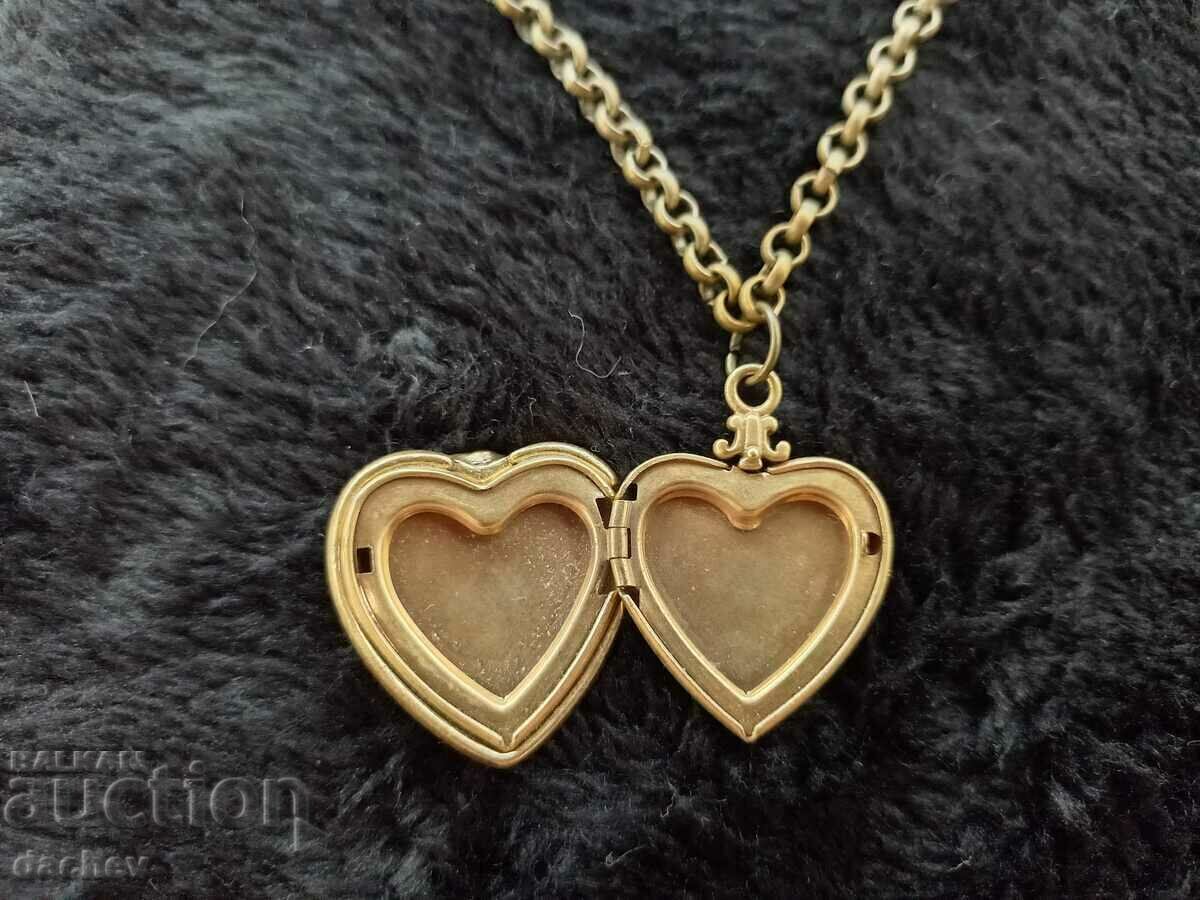 Gold-plated cordon engraved heart folk necklace costume jewelry - 5 Gold-plated cordon engraved heart folk necklace costume jewelry - 5