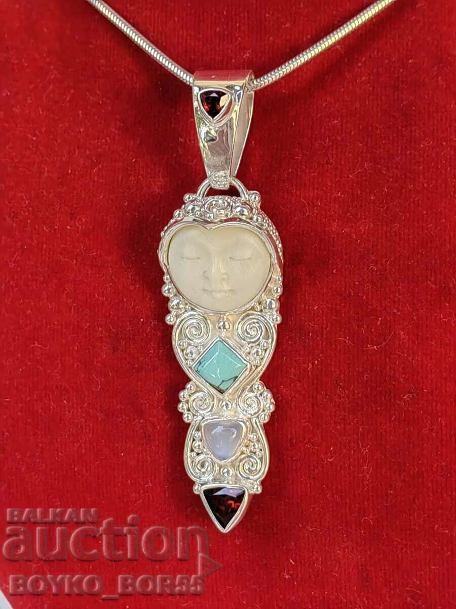 Уникален Сребърен Марков Vintage Медальон SAJEN Jewelry от О