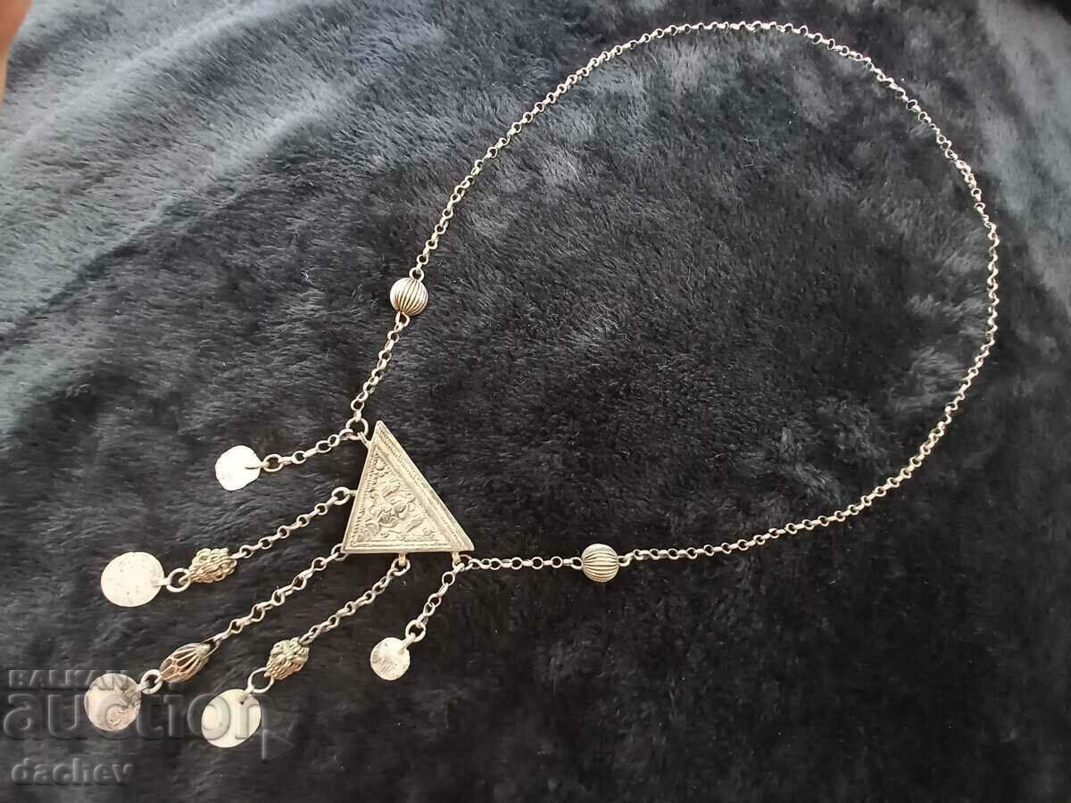 Рядка сребърна Възрожденска Тракийска Муска трепка накит Рядка сребърна Възрожденска Тракийска Муска трепка накит