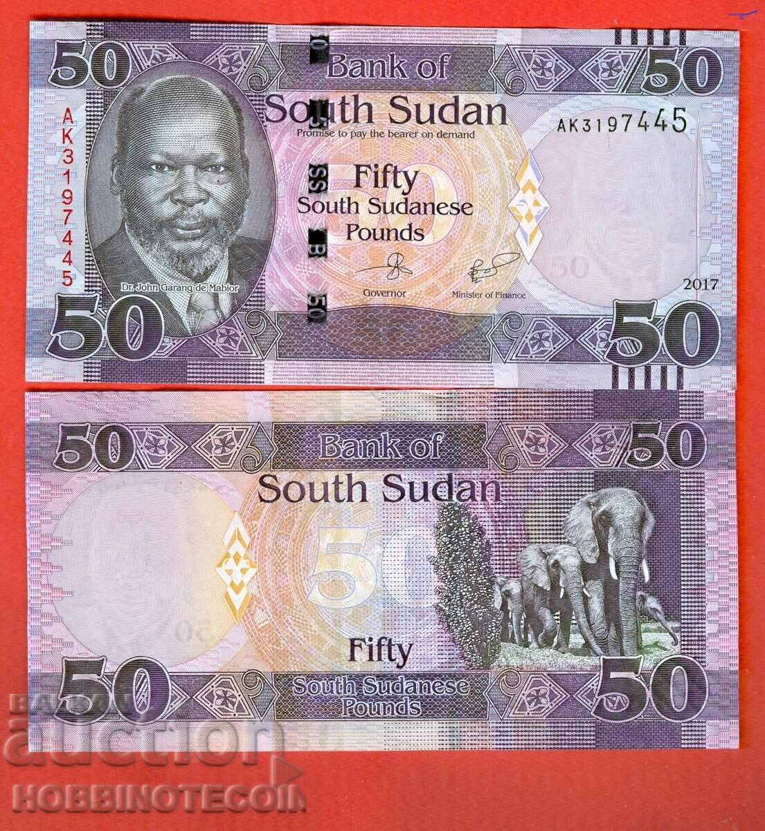 SOUTH SUDAN SOUTH SUDAN 50 issue - issue 2017 NEW UNC