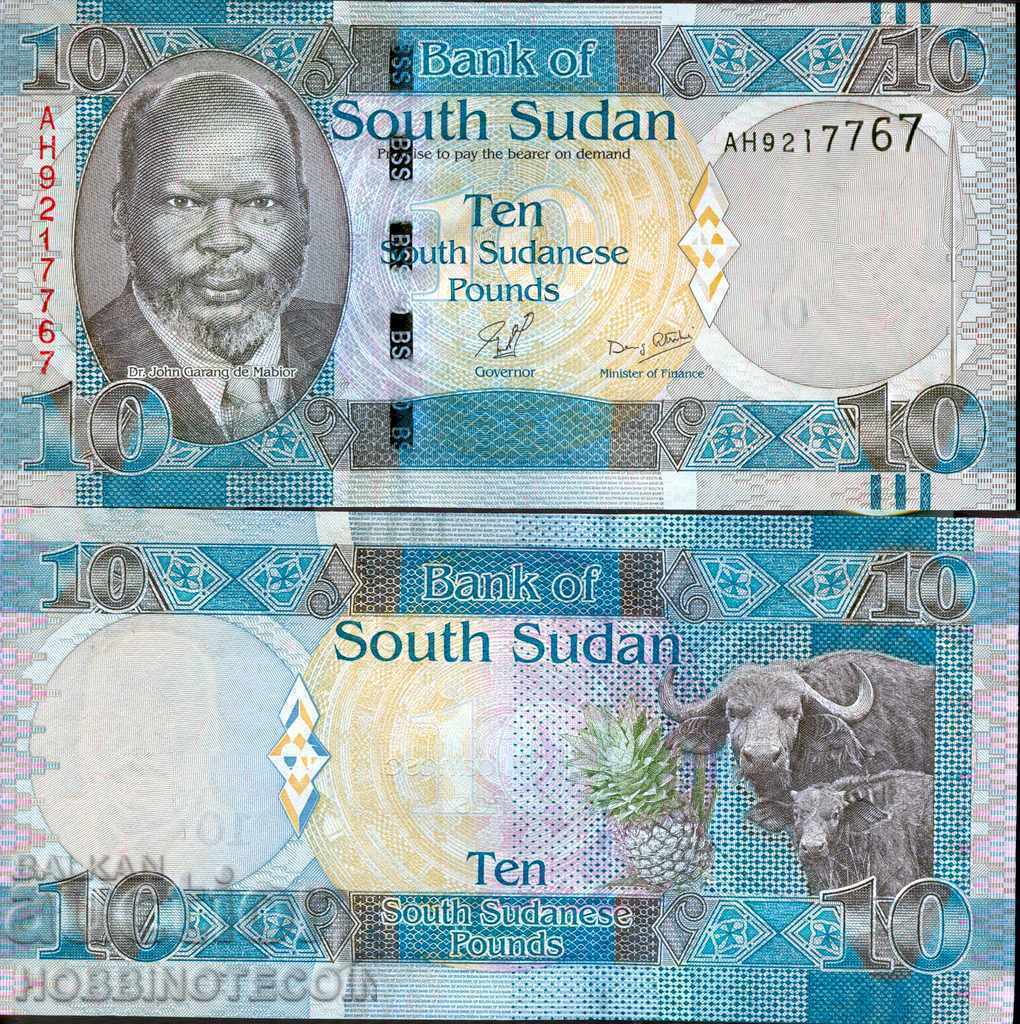 SOUTH SUDAN SOUTH SUDAN 10 BLUE - issue 2011 NEW UNC