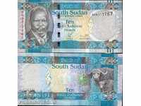 SUDAN DE SUD SUDAN DE SUD 10 ALBASTRU - numărul 2011 NOU UNC