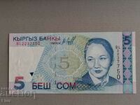 Bancnota - Kârgâzstan - 5 som | 1997