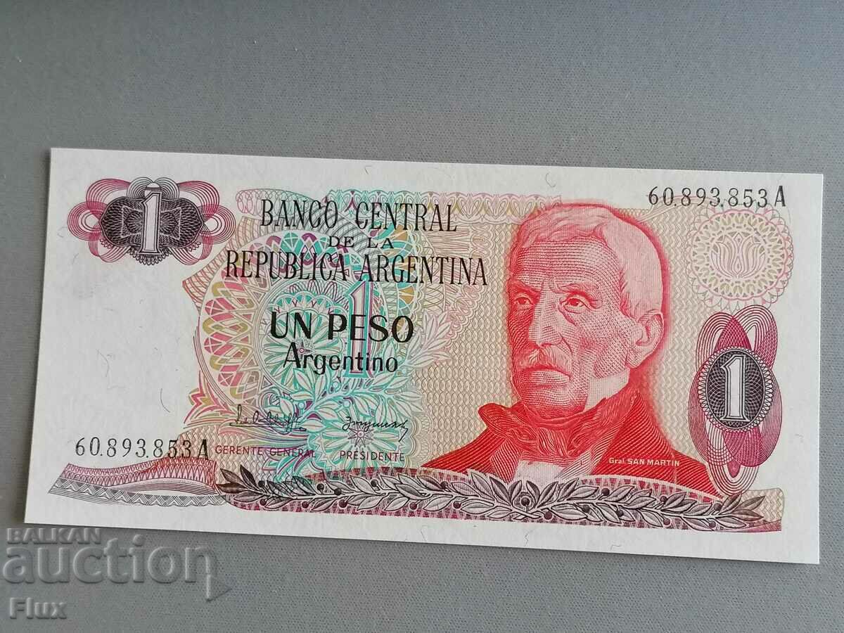 Bancnota - Argentina - 1 peso UNC | 1983