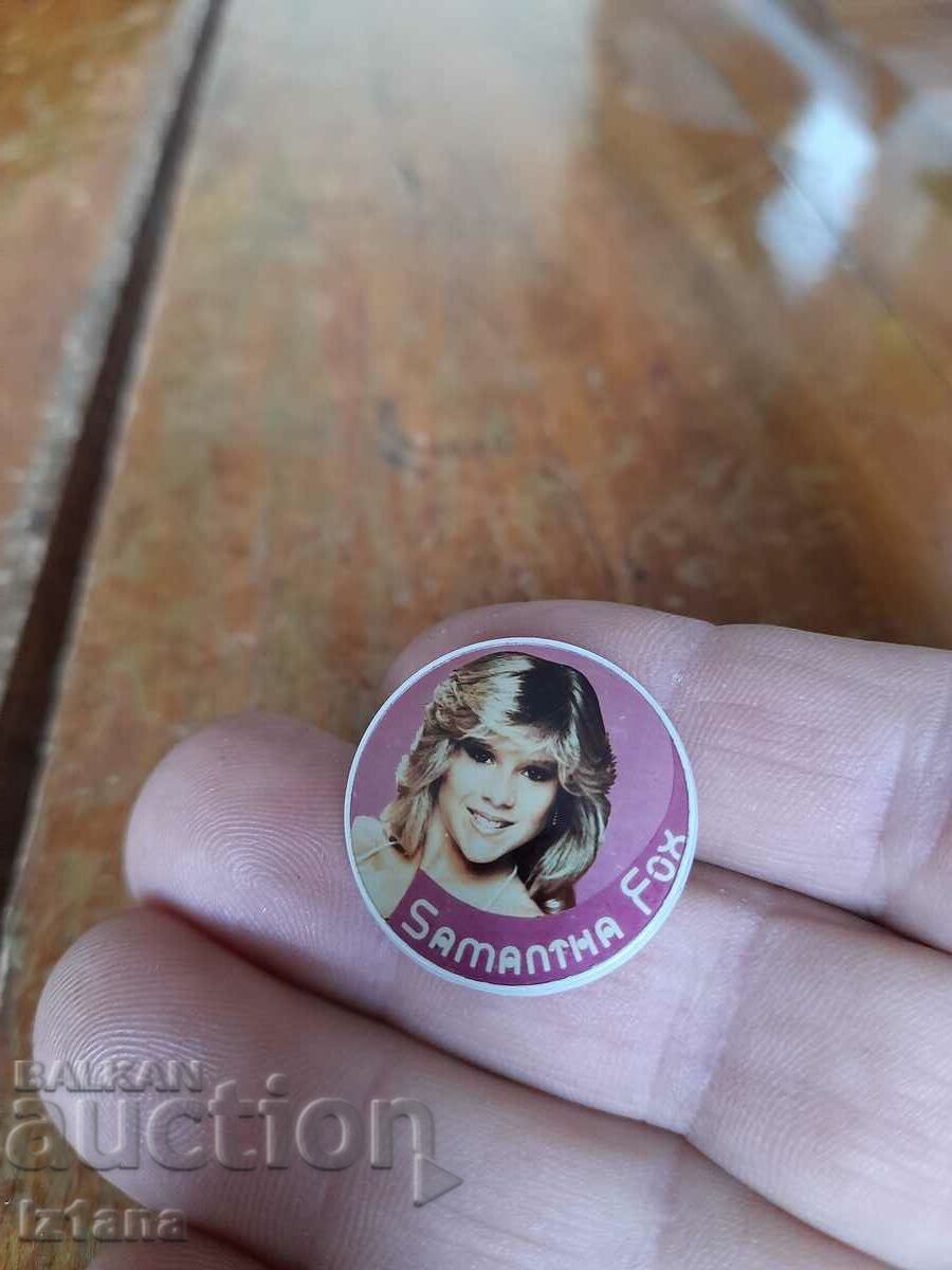 Old Samantha Fox badge