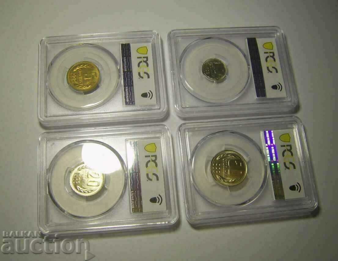 Лот 4 броя 1988 монети на PCGS с цена € 775.00 | 1515.77 лв.
