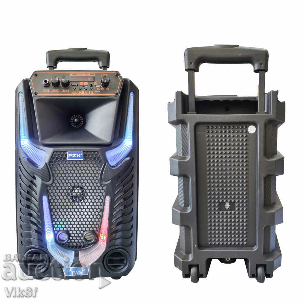 Karaoke Speaker PZX GZ-8908, 8 ", Bt, USB, FM, SD Card, Aux with price 91.50 BGN | € 46.78 Karaoke Speaker PZX GZ-8908, 8 ", Bt, USB, FM, SD Card, Aux with price 91.50 BGN | € 46.78