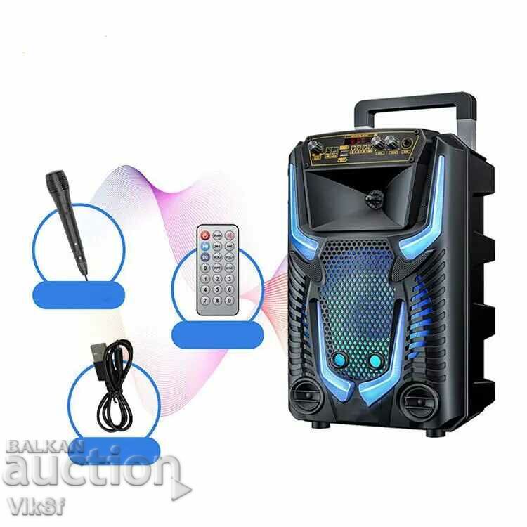 Auction Karaoke Speaker PZX GZ-8908, 8 ", Bt, USB, FM, SD Card, Aux Auction Karaoke Speaker PZX GZ-8908, 8 ", Bt, USB, FM, SD Card, Aux