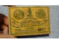 Πριγκιπάτο της Βουλγαρίας κουτί τσιγάρων - LIV VARNA - banderol