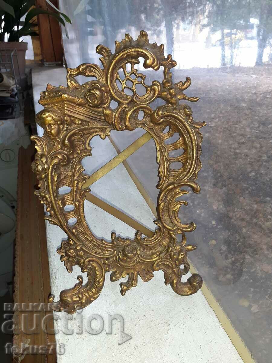 A great baroque bronze photo frame