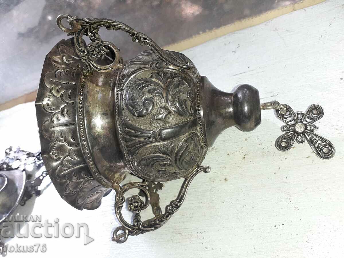 Unique silver lamp religion cross with price 1400.00 BGN | € 715.81 Unique silver lamp religion cross with price 1400.00 BGN | € 715.81