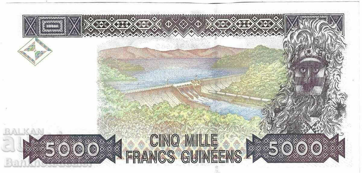 Guinea Republic 5000 Francs 1998 Pick 38 ref 7860 with price 26.00 BGN | € 13.29 Guinea Republic 5000 Francs 1998 Pick 38 ref 7860 with price 26.00 BGN | € 13.29