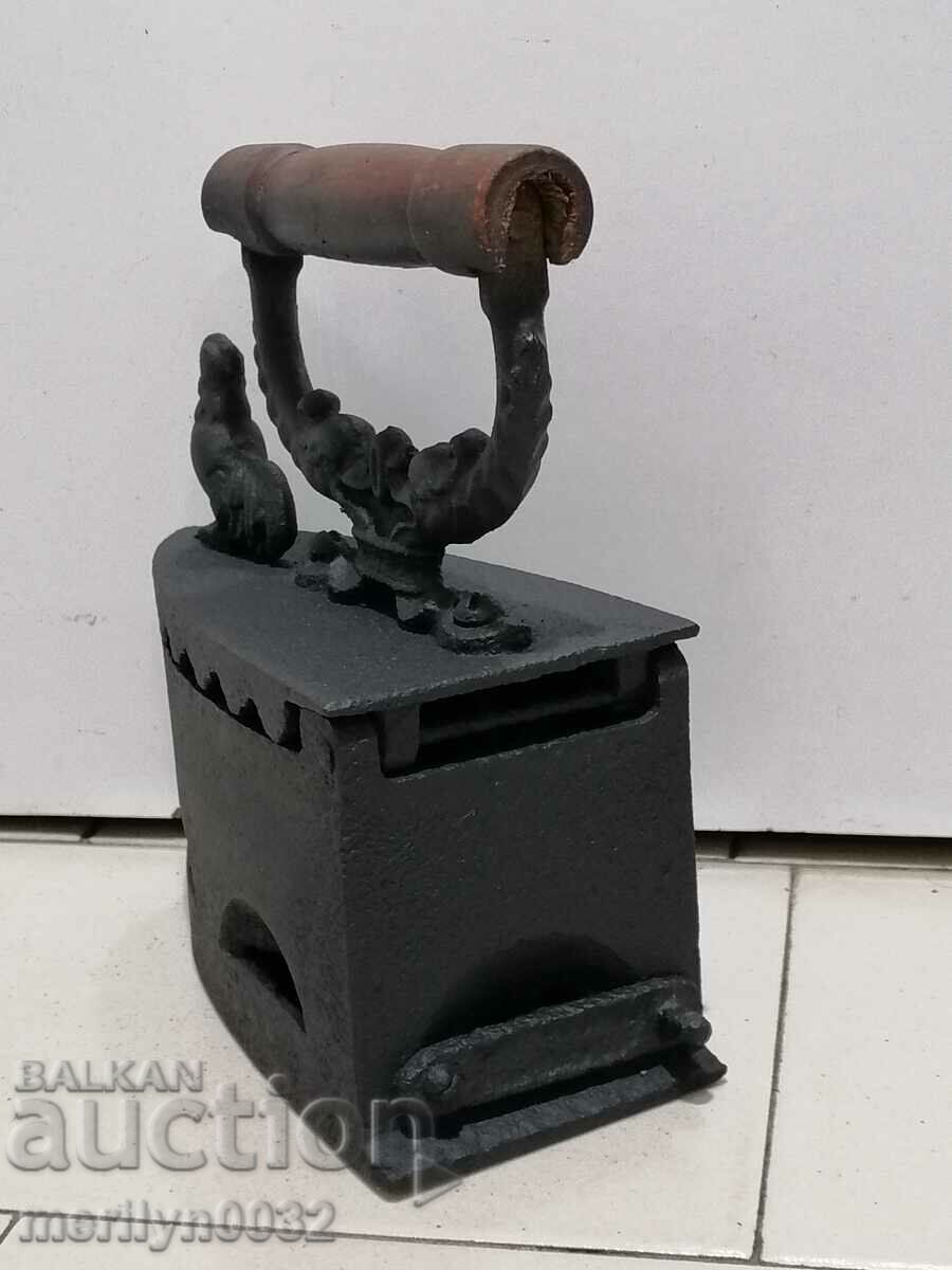 Delivery of An old iron on fire