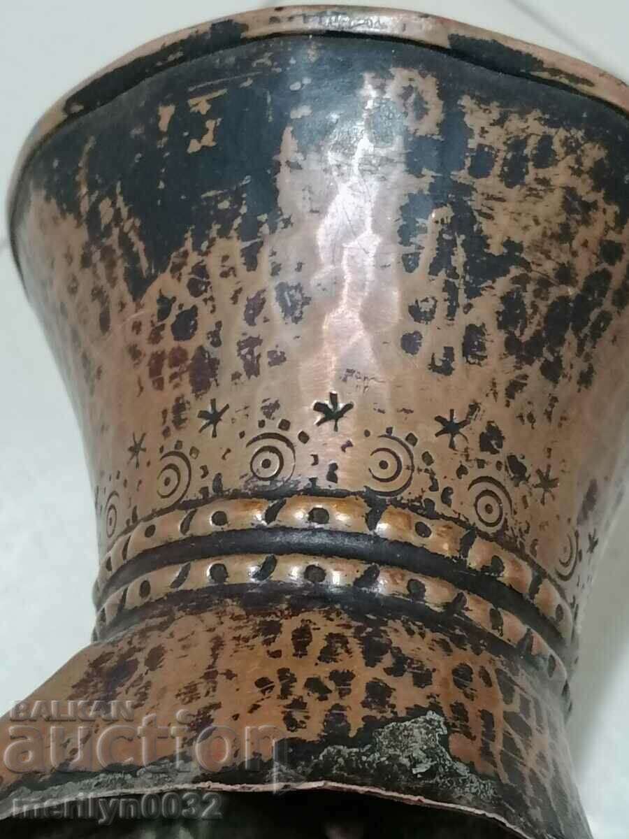 Delivery of Old tinned copper cezve, coffee pot, copper, copper vessel Delivery of Old tinned copper cezve, coffee pot, copper, copper vessel