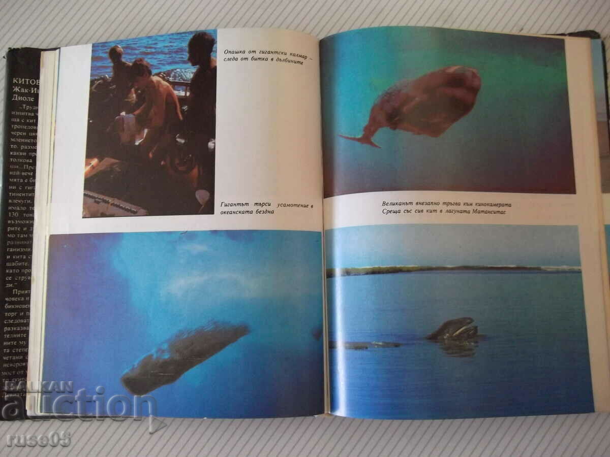 Licitație Cartea „Balenele – Jacques-Yves Cousteau / Philippe Diolet” – 192 pagini.