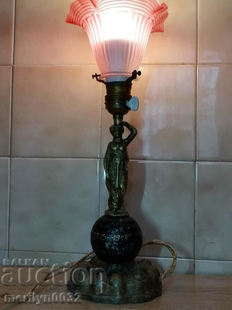 Officer's lamp made from grenade WW1 soldier craft - 7 Officer's lamp made from grenade WW1 soldier craft - 7